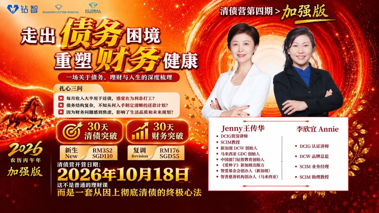Debt Freedom Camp - Batch 4 清债四营第期